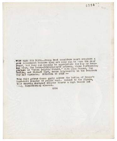 Lot #769 Donna Reed Signed Photograph - Image 2