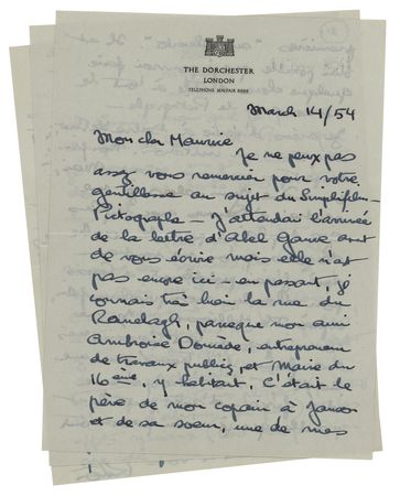 Lot #688 Preston Sturges Autograph Letter Signed - Image 1