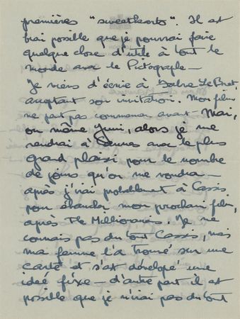 Lot #688 Preston Sturges Autograph Letter Signed - Image 3