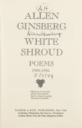 Lot #526 Allen Ginsberg (3) Signed Items - Image 4