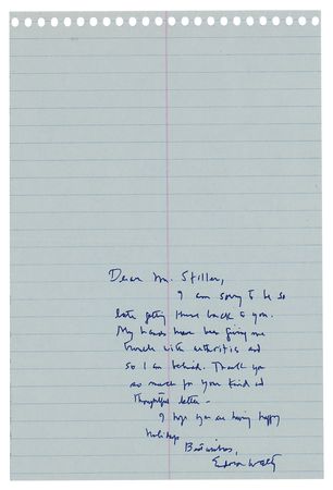 Lot #569 Eudora Welty Signed Book and Autograph Note Signed - Image 4