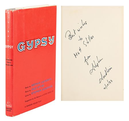 Lot #625 Stephen Sondheim Signed Book