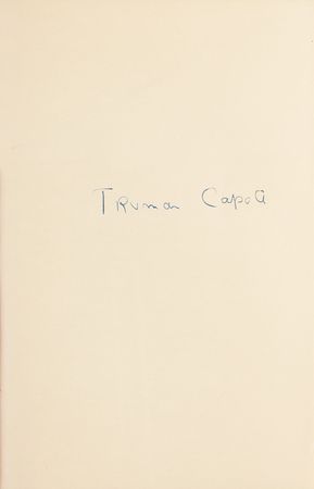 Lot #483 Truman Capote Signed Book - Image 2