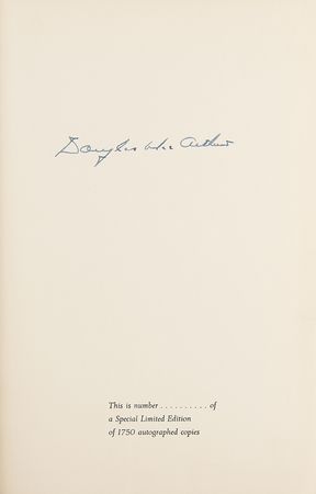 Lot #356 Douglas MacArthur Signed Book - Image 2