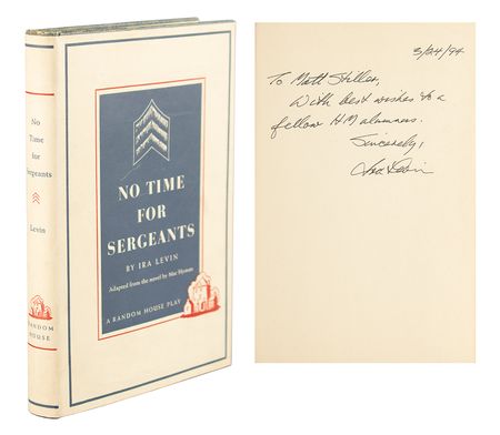 Lot #545 Ira Levin Signed Book and Typed Letter Signed - Image 1