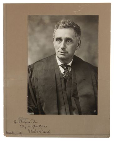 Lot #74 Louis Brandeis Signed Photograph - Image 1