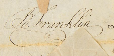 Lot #68 Benjamin Franklin Document Signed - Image 2