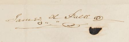 Lot #8 James K. Polk and James Buchanan Document Signed as President and Secretary of State - Image 3