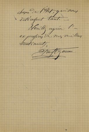 Lot #407 Paul Cézanne Autograph Letter Signed - Image 2