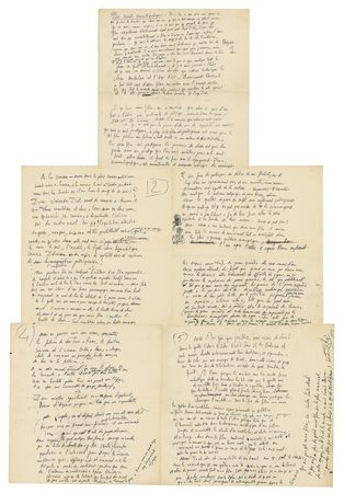Lot #409 Salvador Dali Autograph Manuscript Signed - Image 1