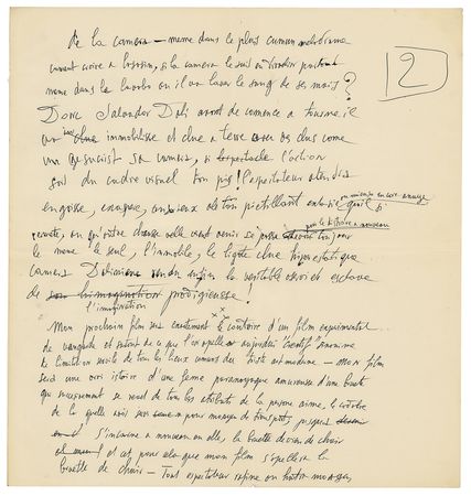 Lot #409 Salvador Dali Autograph Manuscript Signed - Image 3
