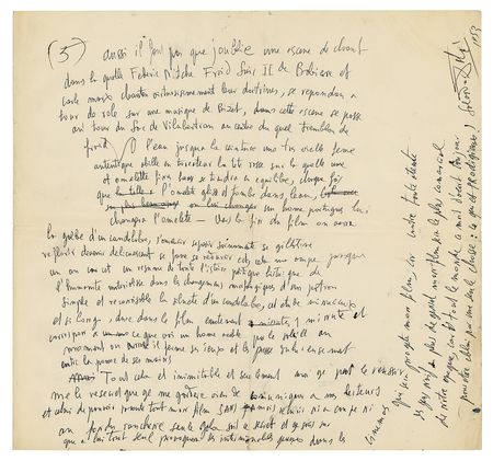 Lot #409 Salvador Dali Autograph Manuscript Signed - Image 7