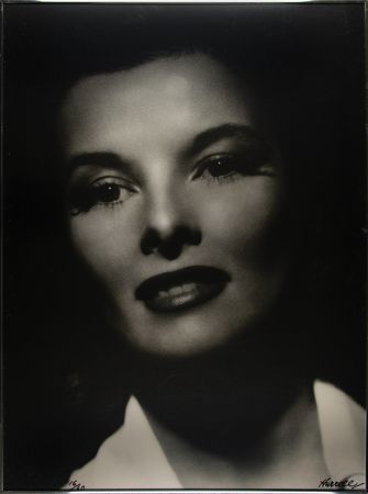 Lot #676 George Hurrell Signed Oversized Print of Katharine Hepburn - Image 1