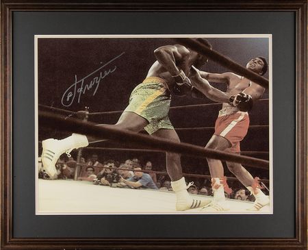 Lot #821 Joe Frazier Signed Oversized Photograph - Image 2