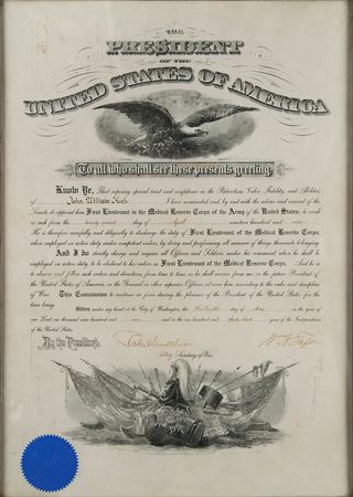 Lot #59 William H. Taft Document Signed as