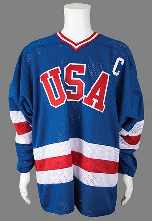 Lot #817 Mike Eruzione Signed Hockey Jersey - Image 3