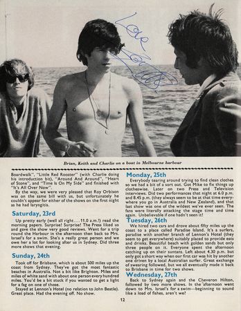 Lot #595 Rolling Stones: Keith Richards Signed Booklet - Image 1