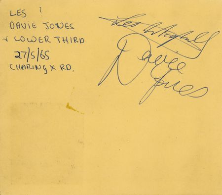 Lot #583 David Bowie Signature - Image 1