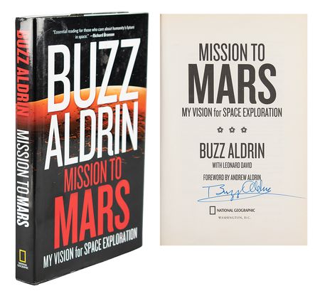Lot #382 Buzz Aldrin Signed Book - Image 1