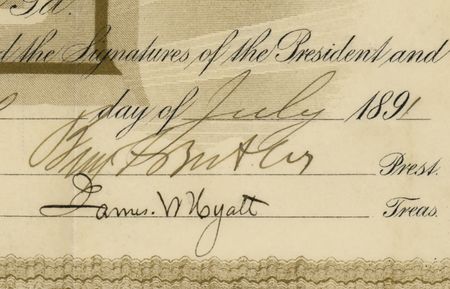 Lot #328 Benjamin Butler Stock Certificate - Image 2