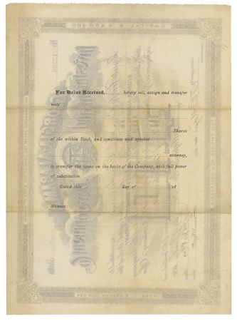 Lot #328 Benjamin Butler Stock Certificate - Image 3
