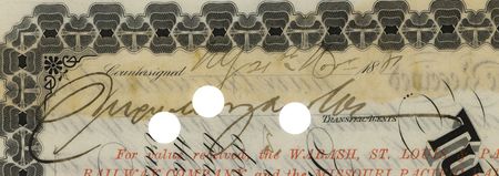 Lot #250 J. Pierpont Morgan Signed Stock Certificate - Image 2