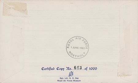 Lot #376 Chuck Yeager Signed Flown 1983 Paris Air Show Cover - Image 2