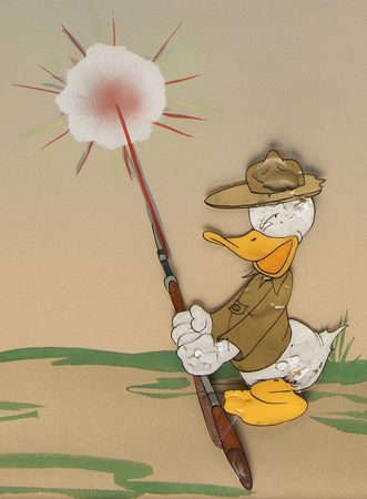 Lot #452 Donald Duck production cel from Donald Gets Drafted - Image 3