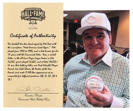 Lot #846 Pete Rose (2) Signed Baseballs - Image 3