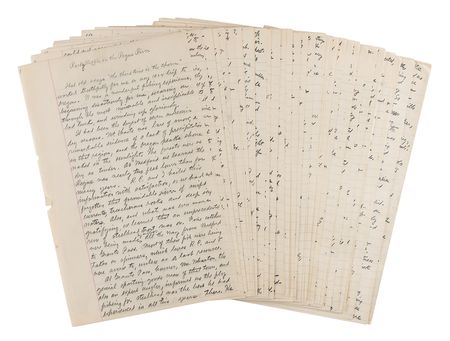 Lot #489 Zane Grey Autograph Manuscript Signed - Image 1