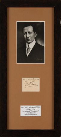 Lot #242 Guglielmo Marconi Signature - Image 1