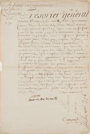Lot #117 Marie Antoinette Document Signed - Image 2