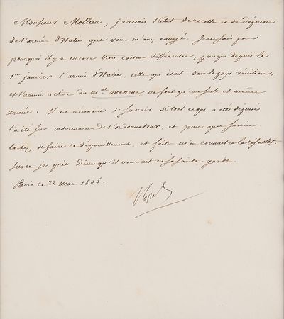 Lot #322 Napoleon Letter Signed - Image 2