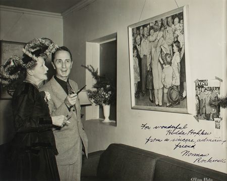Lot #447 Norman Rockwell Signed Photograph - Image 1