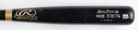 Lot #850 Mark Teixeira Game-Used Baseball Bat - Image 1