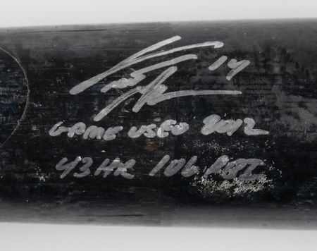 Lot #824 Curtis Granderson Signed and Game-Used Baseball Bat - Image 2