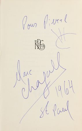 Lot #433 Marc Chagall Signed Book - Image 2