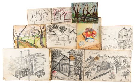 Lot #686 Sylvia Sidney Estate Archive: Autographs, Sketches, Photographs, and Papers: Unique archive from the estate of Sylvia Sidney, including her sketchbooks, correspondence, and photographs - Image 4