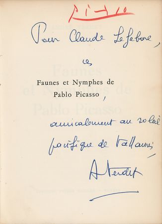 Lot #422 Pablo Picasso Signed Book - Image 2