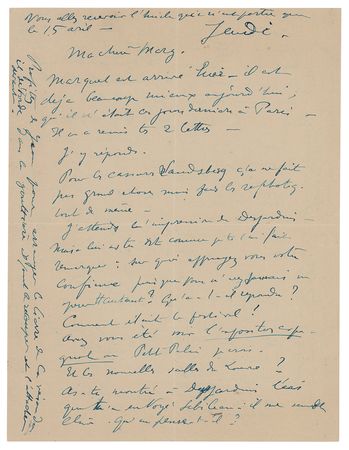 Lot #416 Henri Matisse: Matisse to his daughter, a model and muse: 