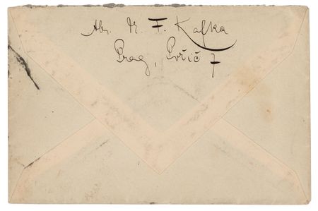 Lot #491 Franz Kafka Signed Envelope - Image 2