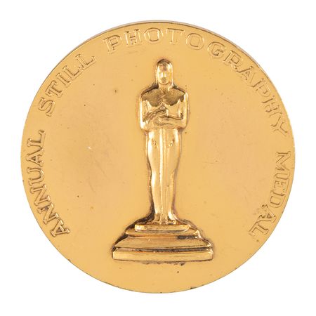 Lot #666 Academy Award Still Photography Medal: Whitey Schafer (1942) - Image 1