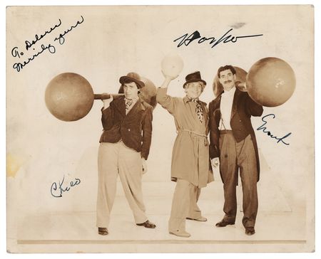 Lot #682 Marx Brothers Signed Photograph - Image 1