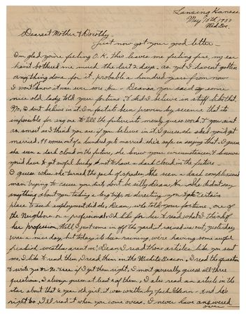Lot #298 Wilbur Underhill, Jr. Autograph Letter Signed from Prison - Image 1