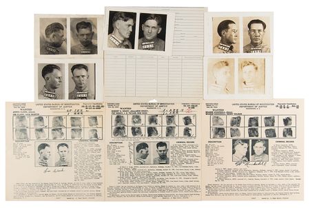 Lot #299 Wilbur Underhill, Jr. and Cookson Hills Gang Wanted Notices and Mug Shots - Image 1