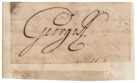 Lot #231 King George III (2) Signatures - Image 1