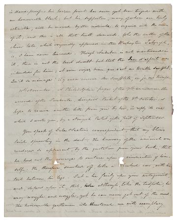 Lot #94 George Ord Autograph Letter Signed - Image 1
