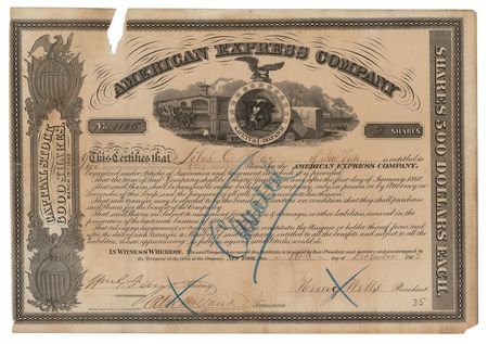 Lot #305 Henry Wells and William Fargo Document Signed - Image 1
