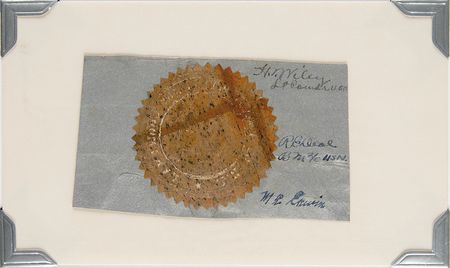 Lot #375 USS Akron Fabric Signed by (3) Survivors - Image 2