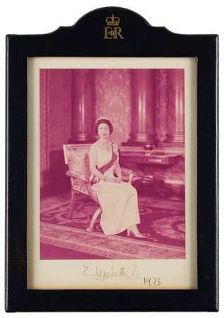 Lot #118 Queen Elizabeth II Signed Photograph - Image 2